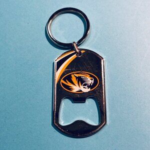 Missouri Mizzou Tigers Bottle Opener Keychain Keyring With Team Logo
